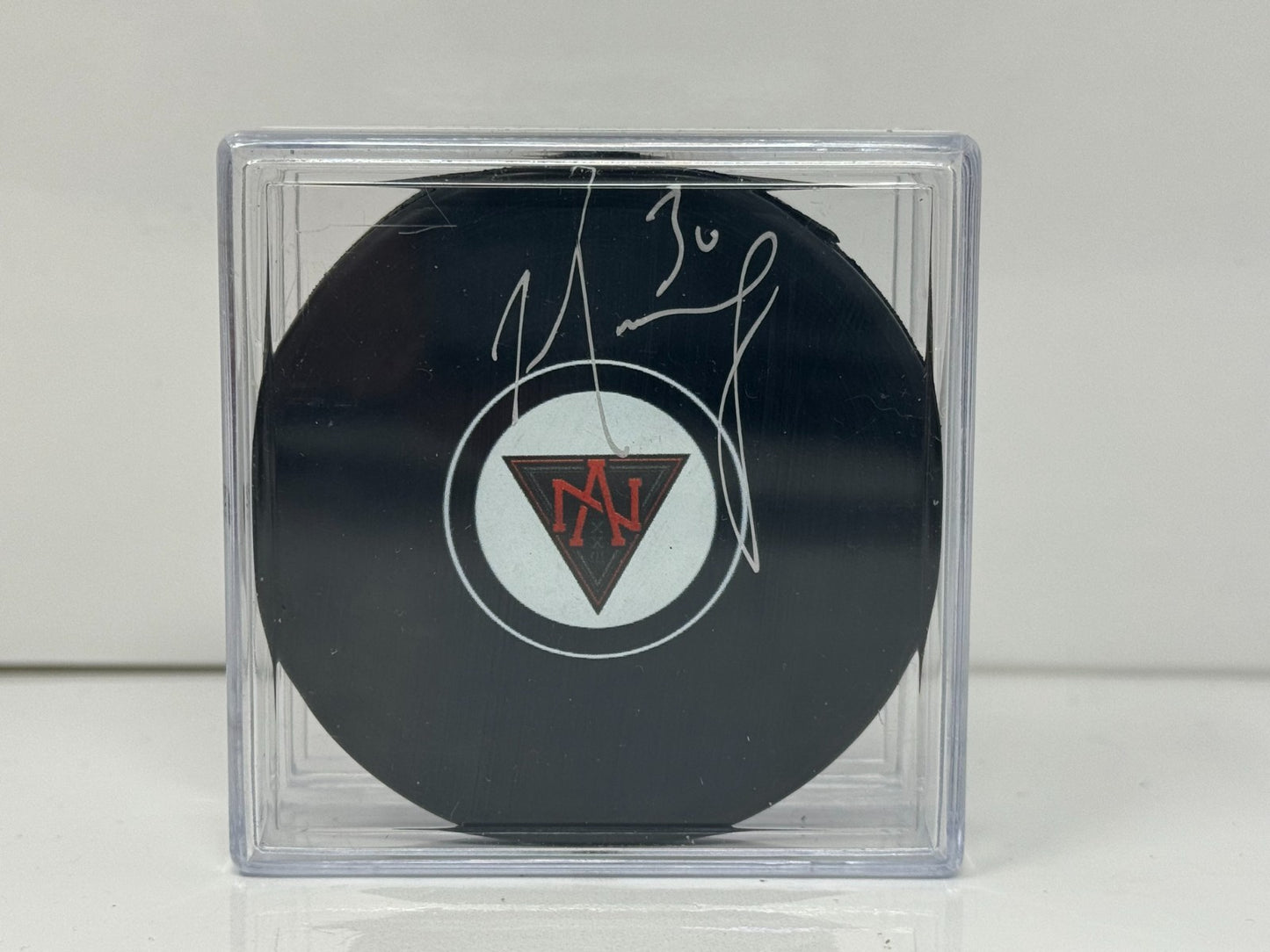 Matt Murray World Cup Team North America Signed NHL Autograph Puck Silver Auto