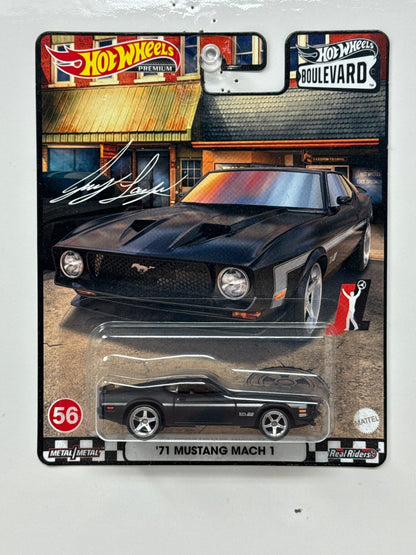 Hot Wheels Premium Boulevard #56 1971 Ford Mustang Mach 1 1:64 Diecast