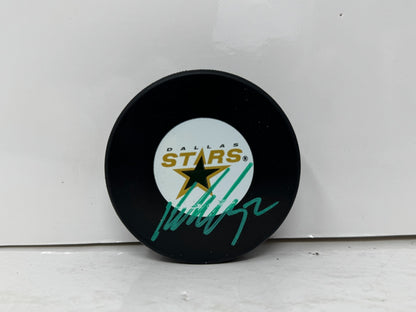 Kari Lehtonen Dallas Stars Signed NHL Autograph Puck Green Auto