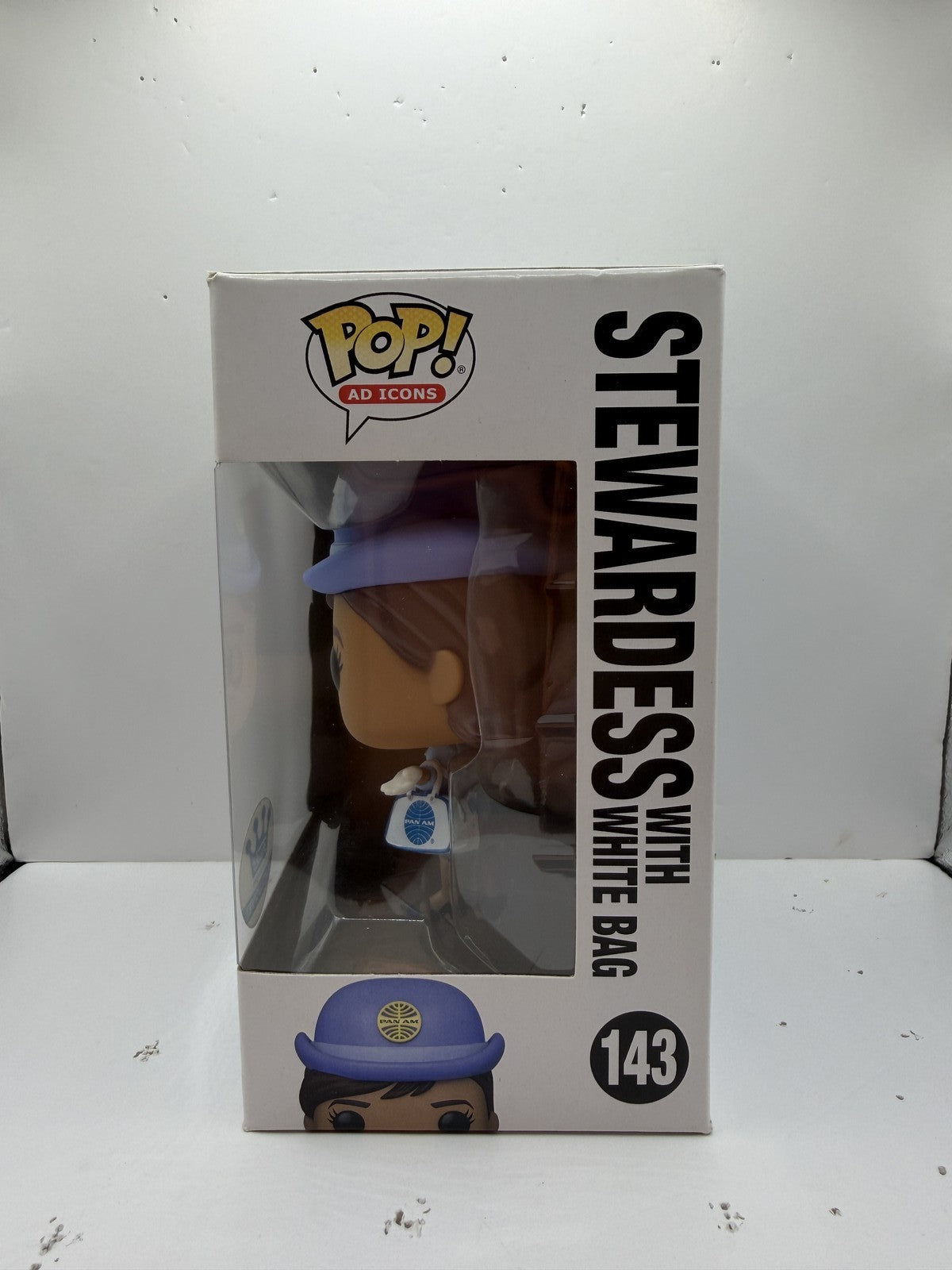 Funko Pop! Pan Am #143 Stewardess with White Bag Exclusive Vinyl Figure