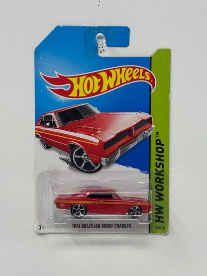 Hot Wheels Workshop 1974 Brazilian Dodge Charger 1:64 Diecast Red