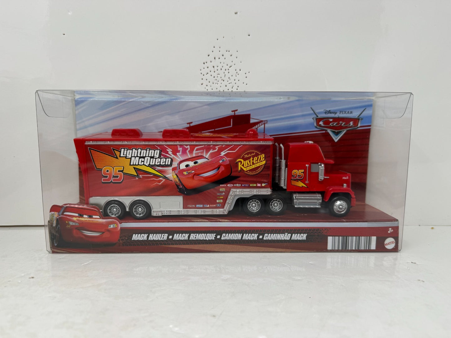 Disney Pixar Cars Mack Hauler Lightning McQueen #95 Semi Truck 1:55 Diecast