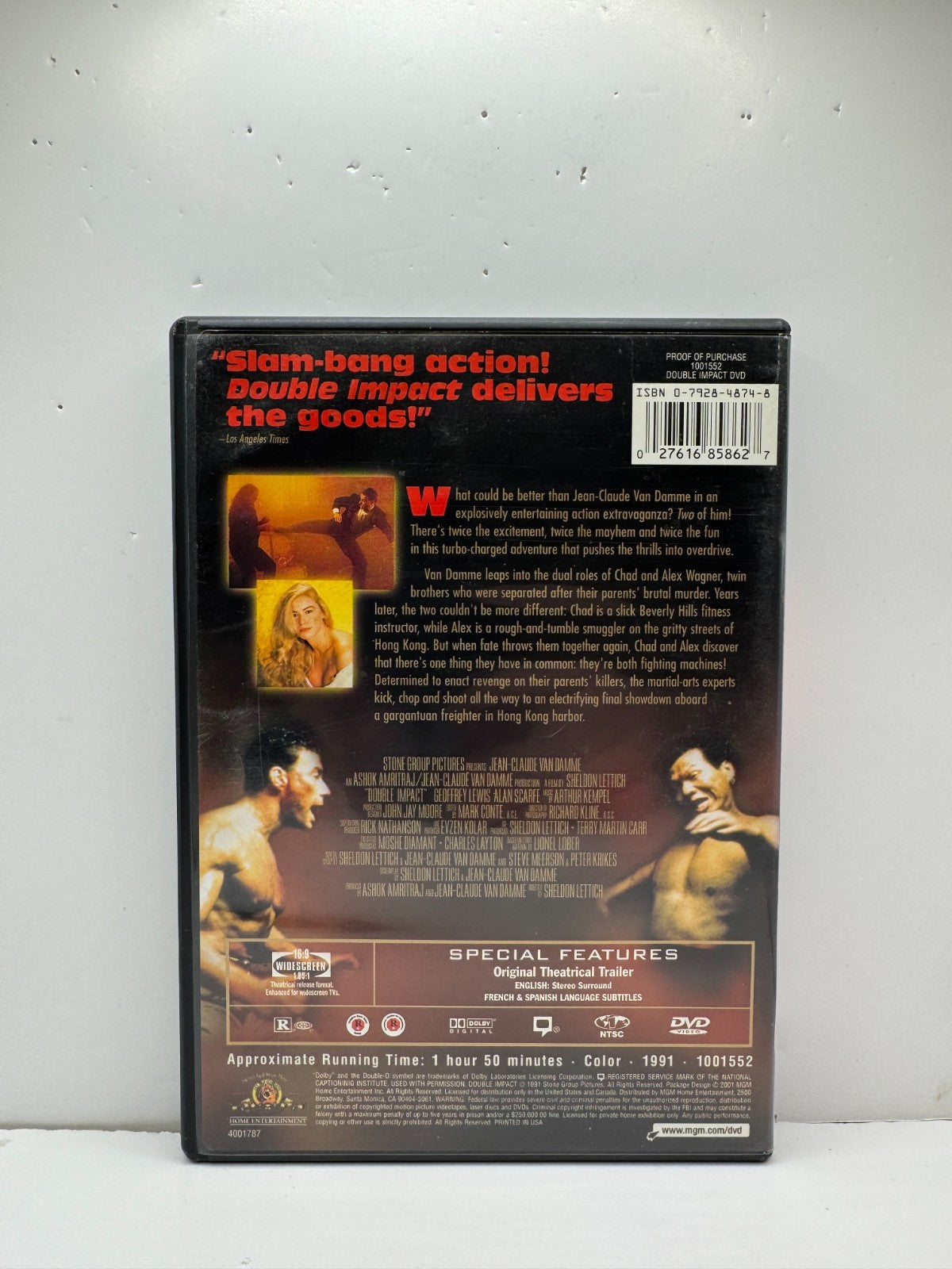 Double Impact (DVD) Jean-Claude Van Damme Action