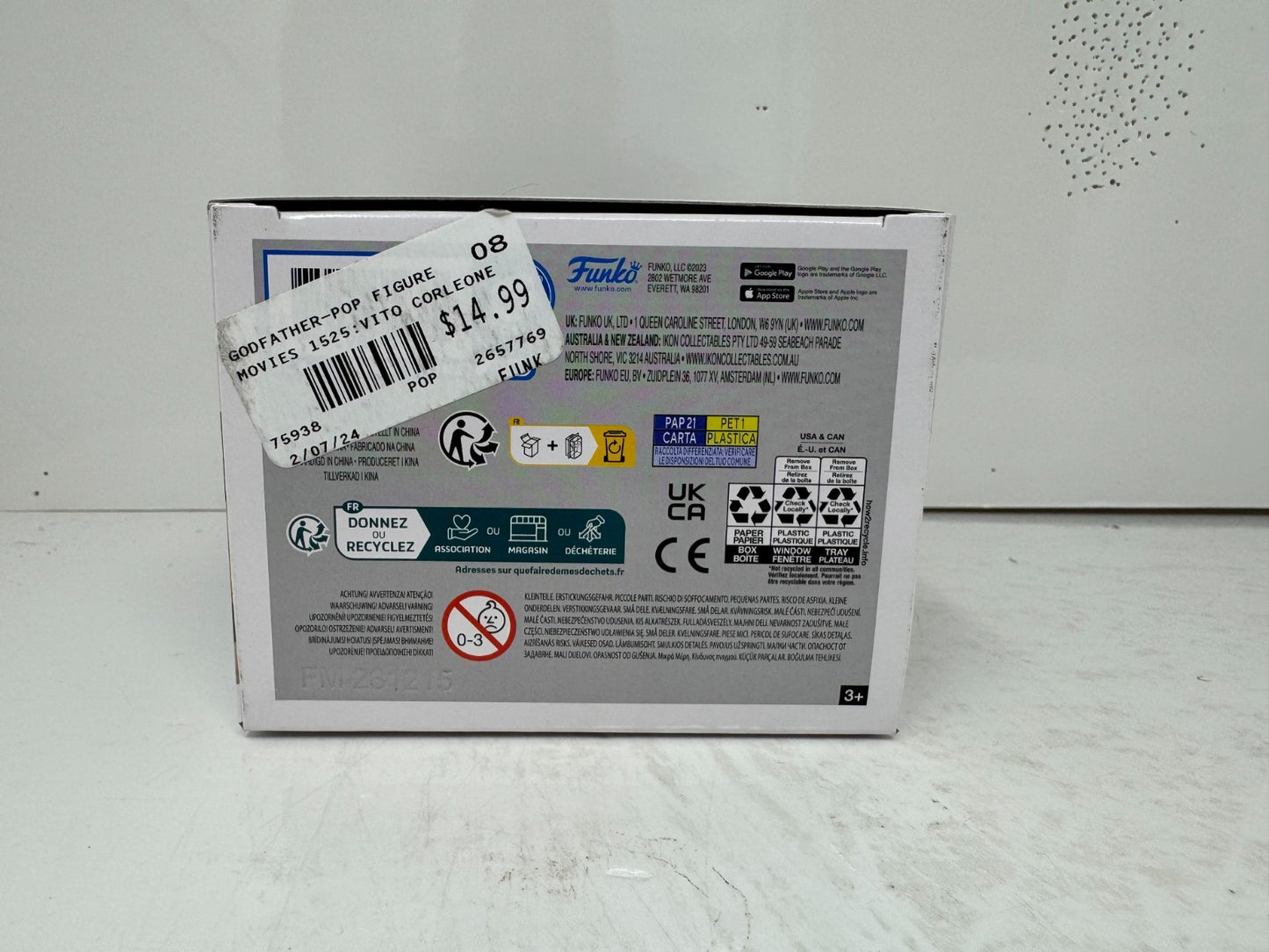 Funko Pop! Movies The Godfather Part II Vito Corleone #1525 Vinyl Figure