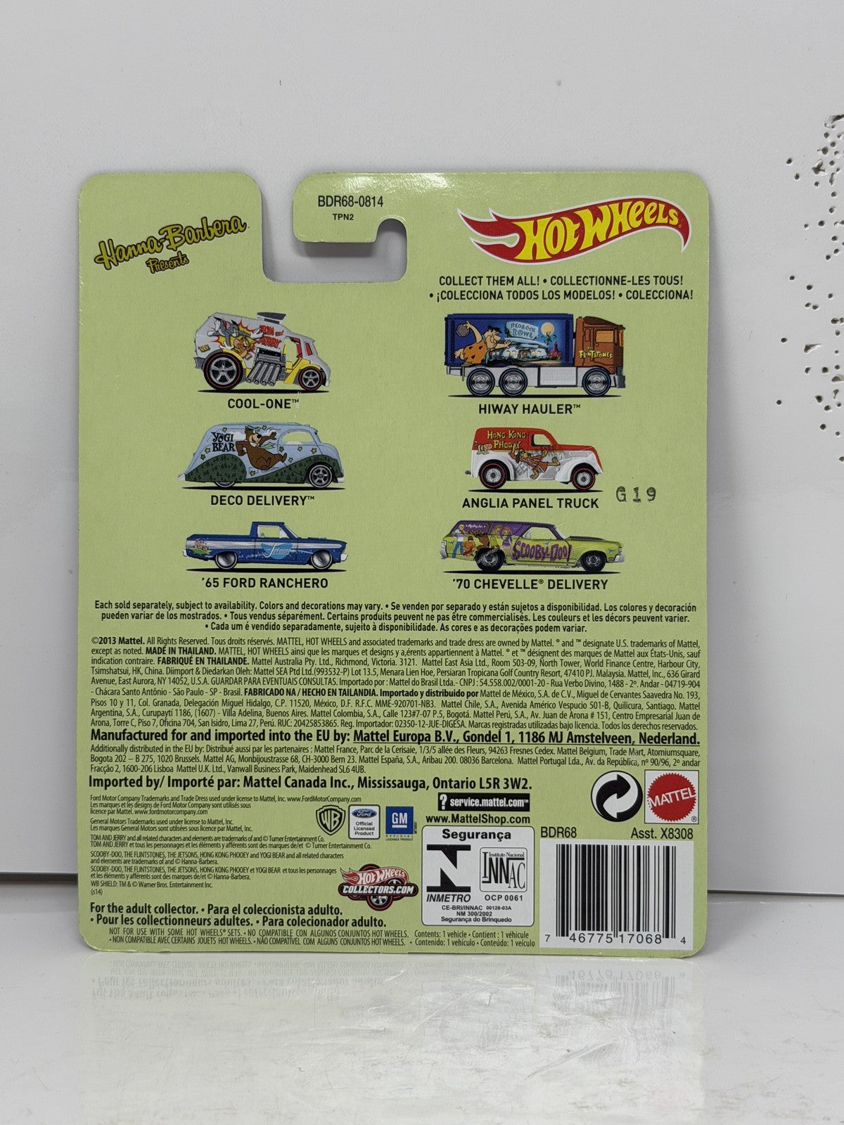 Hot Wheels Scooby-Doo 1970 Chevelle Delivery 1:64 Real Riders