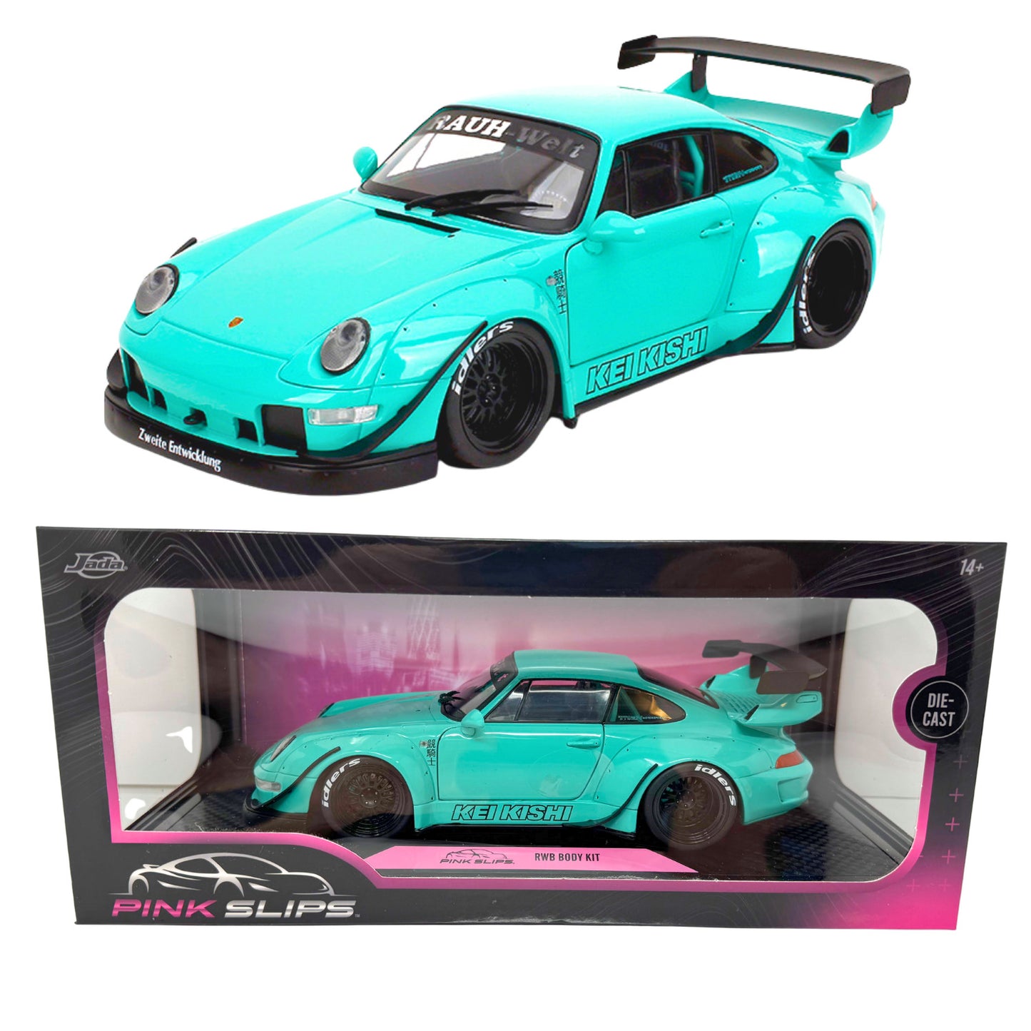 Jada Pink Slips Porsche 911 RWB Body Kit 1:18 Diecast