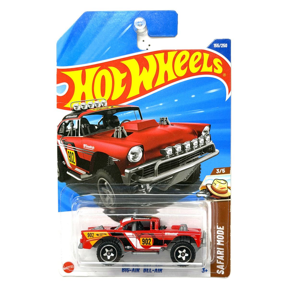 Hot Wheels Safari Mode Big-Air Bel-Air Red 1:64 Diecast