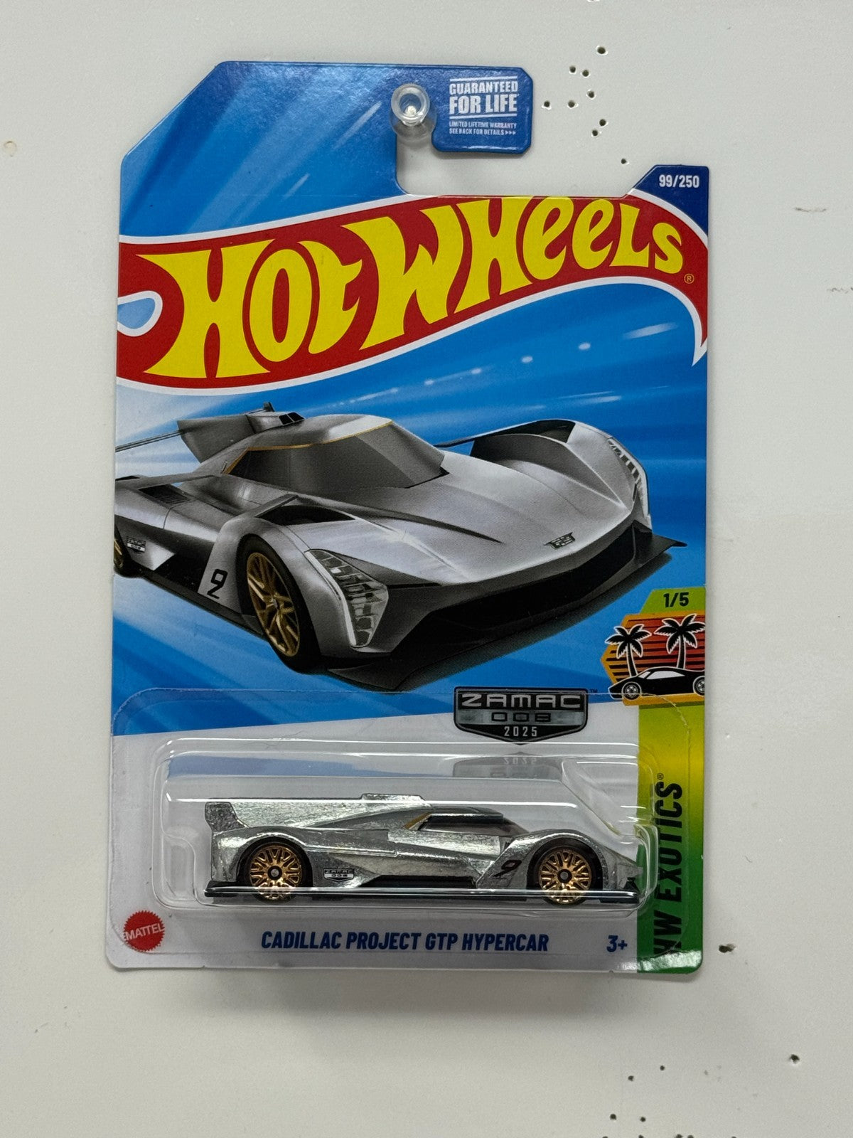 Hot Wheels Exotics Cadillac Project GTP Hypercar ZAMAC 1:64 Diecast