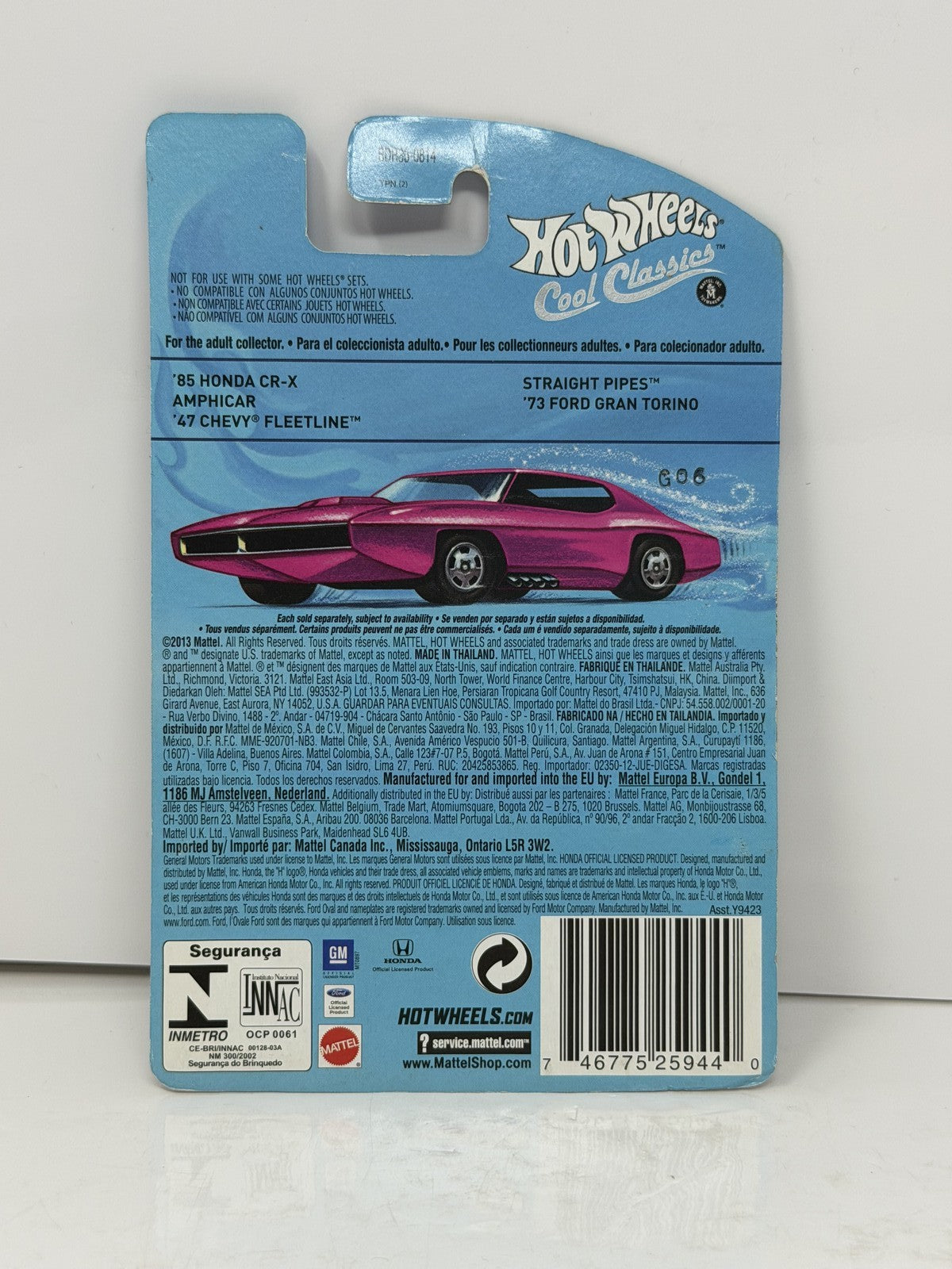 Hot Wheels Cool Classics 1947 Chevrolet Fleetline 1:64 Diecast Pink