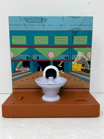 Simpsons World of Springfield Barney's Bowl-A-Rama Playmates Playset Diorama