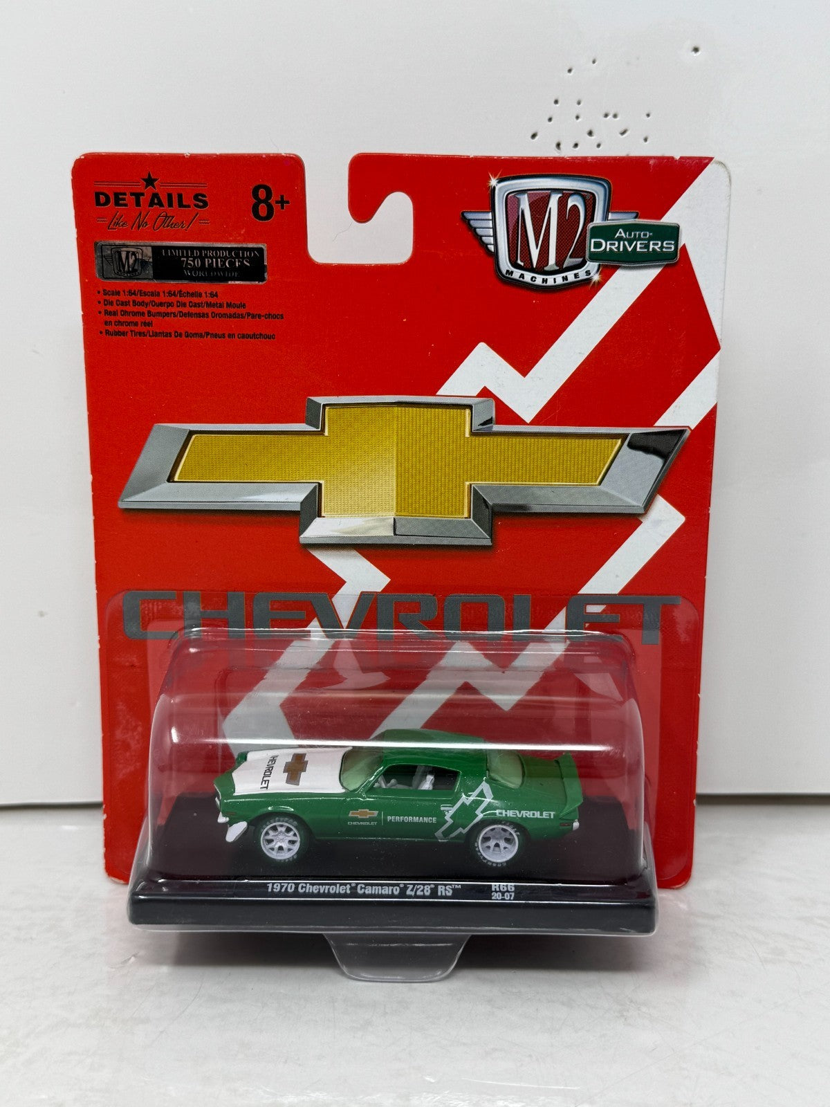 M2 Machines Auto-Drivers 1970 Chevrolet Camaro Z/28 RS CHASE 1:64 Diecast