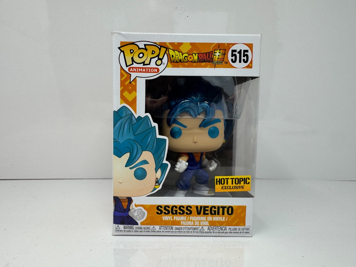 Funko Pop! Animation Dragon Ball Z #515 SSGSS Vegito Hot Topic Vinyl Figure