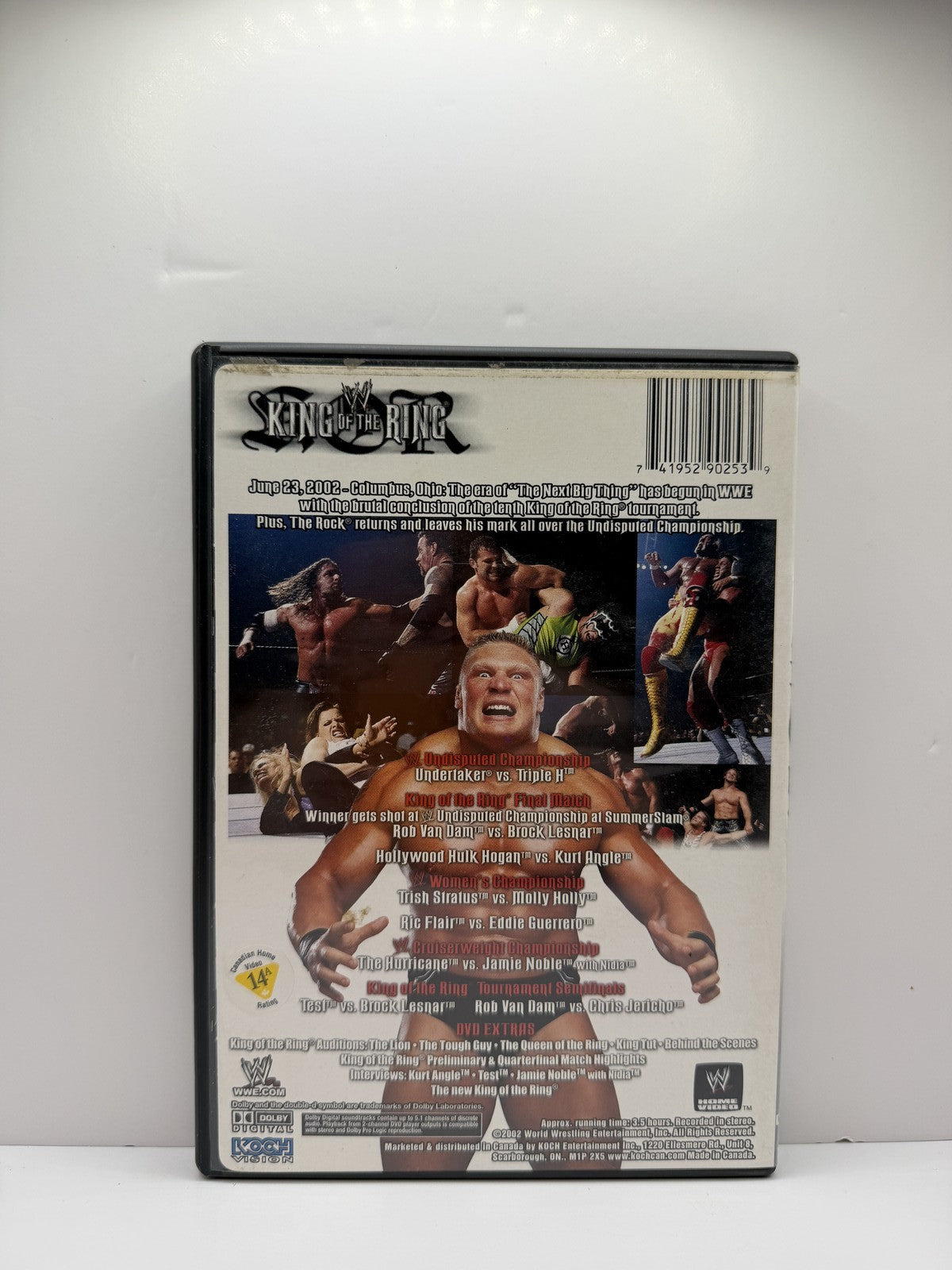 WWE King of the Ring 2002 DVD Brock Lesnar The Rock Undertaker Wrestling