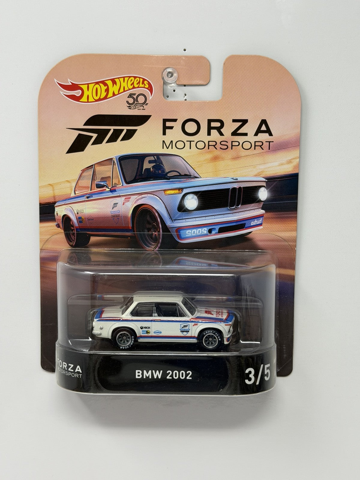 Hot Wheels Retro Entertainment Forza BMW 2002 1:64 Diecast White