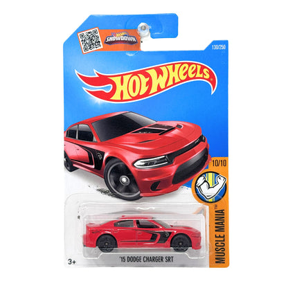 Hot Wheels Muscle Mania 2015 Dodge Charger SRT 1:64 Diecast Red