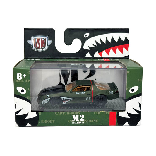 M2 Machines Shark Mouth 1985 Chevrolet Camaro IROC-Z 1:64 Diecast