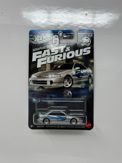 Hot Wheels Silver Series Fast & Furious Acura Integra Sedan GSR 1:64 Diecast
