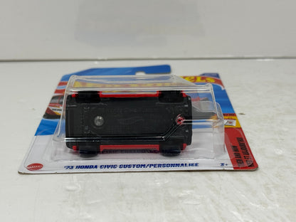 Hot Wheels Then and Now 1973 Honda Civic Custom 1:64 Diecast Red