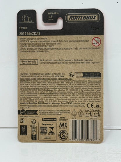 Matchbox 2019 Mazda3 1:64 Diecast Silver