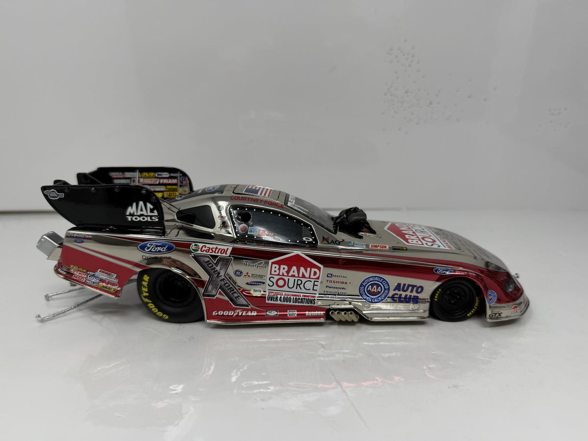 Action NHRA Courtney Force BrandSource 2011 Mustang Color Chrome 1:24 Diecast