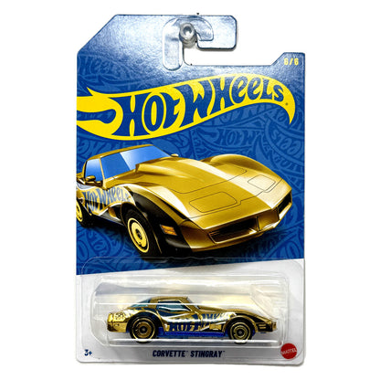 Hot Wheels 58th Anniversary Corvette Stingray Gold CHASE 1:64 Diecast