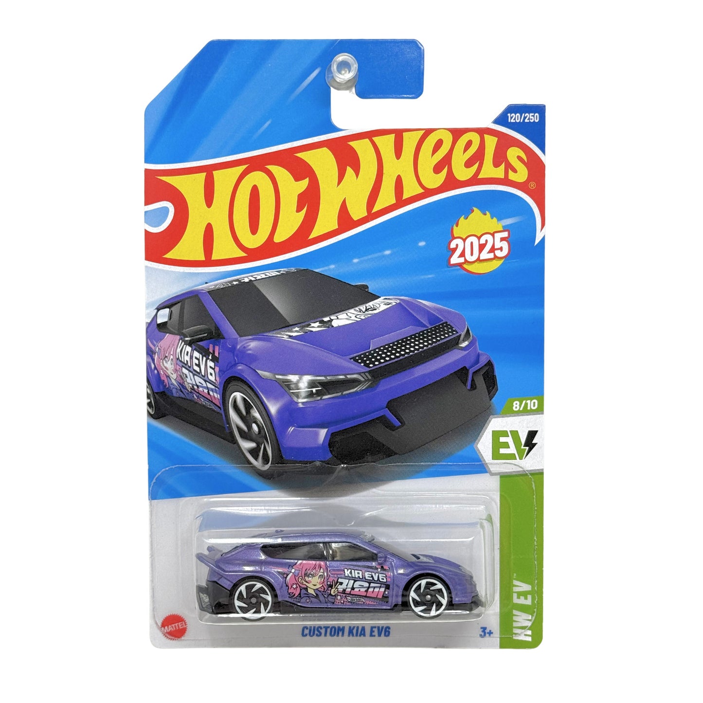 Hot Wheels HW EV Custom Kia EV6 1:64 Diecast Purple