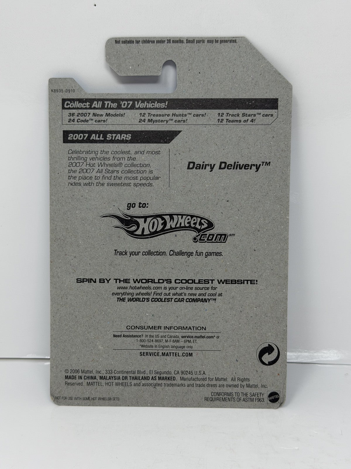 Hot Wheels 2007 All Stars Dairy Delivery "Luna Lu" 1:64 Diecast