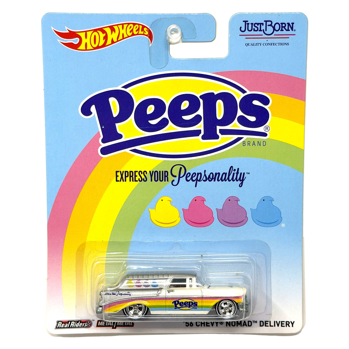 Hot Wheels Peeps 1956 Chevrolet Nomad Delivery 1:64 Real Riders