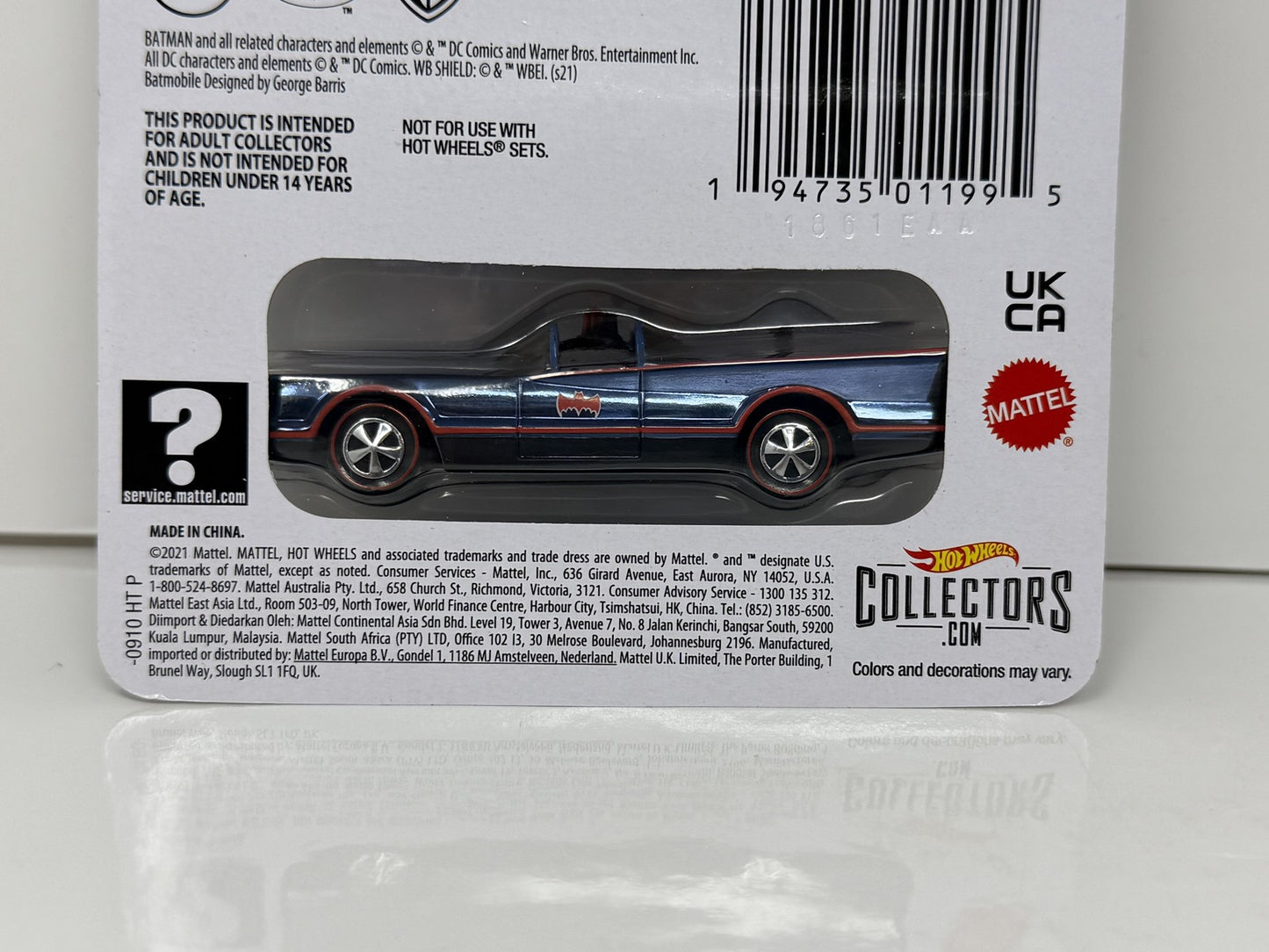 Hot Wheels RLC Red Line Club TV Series Batmobile 1:64 Diecast
