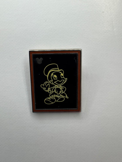 DLR Disney Jiminy Cricket Chalk Sketches Chaser Hidden Mickey Pinocchio Trading Pin DC1S3