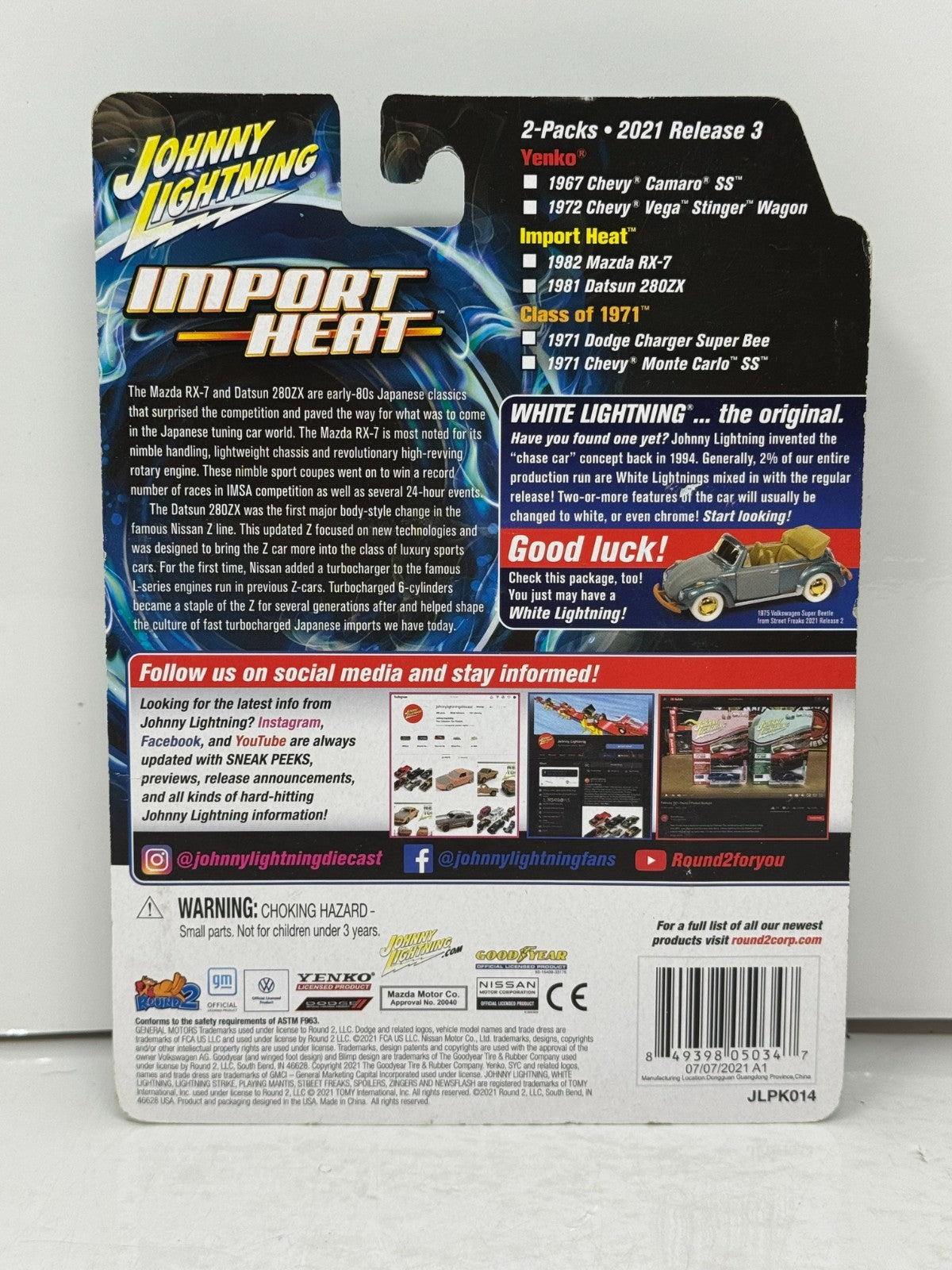 Johnny Lightning Import Heat 1982 Mazda RX-7 & 1981 Datsun 280ZX 1:64 Diecast