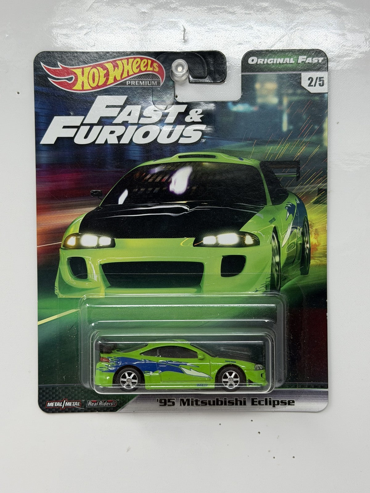Hot Wheels Premium Fast & Furious Original 1995 Mitsubishi Eclipse 1:64 Diecast