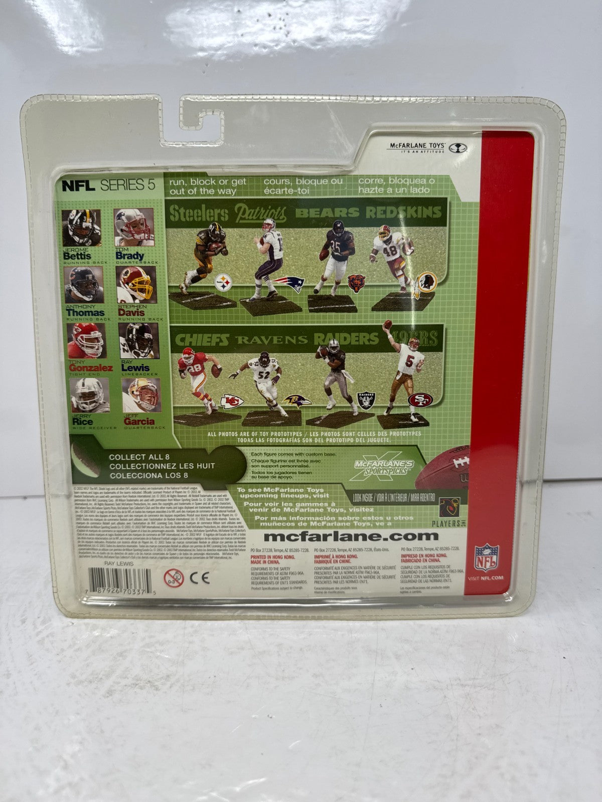 McFarlane NFL Ray Lewis Baltimore Ravens Series 5 Rookie Figure