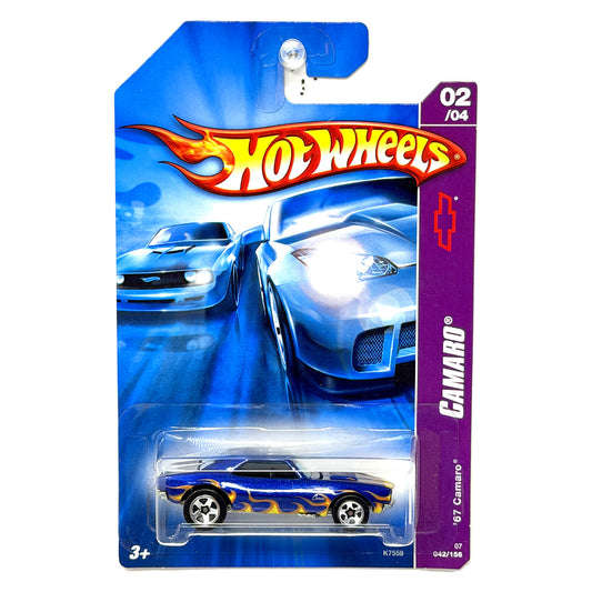 Hot Wheels Camaro 1967 Chevrolet Camaro 1:64 Diecast Blue V2