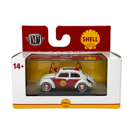 M2 Machines Shell 1957 VW Beetle Deluxe U.S.A. Model 1:64 Diecast