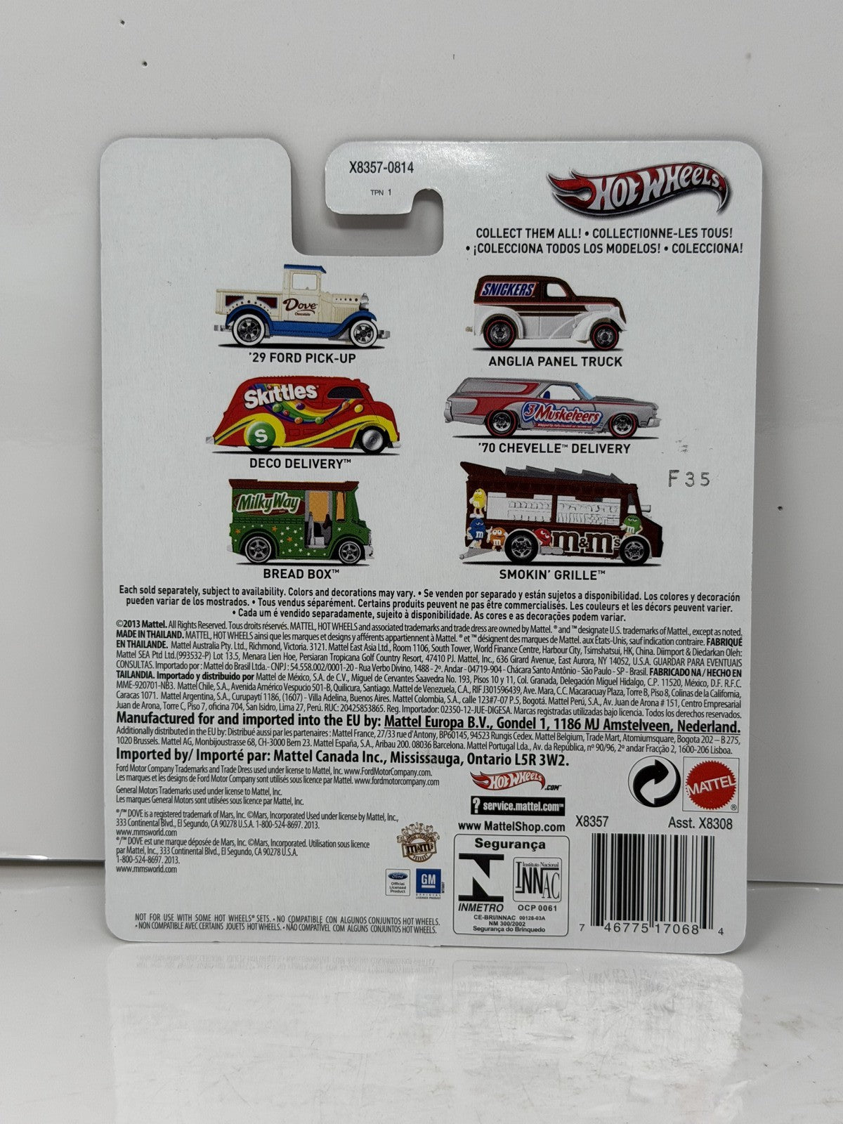 Hot Wheels Dove Chocolate 1929 Ford Pick-Up 1:64 Diecast Real Riders