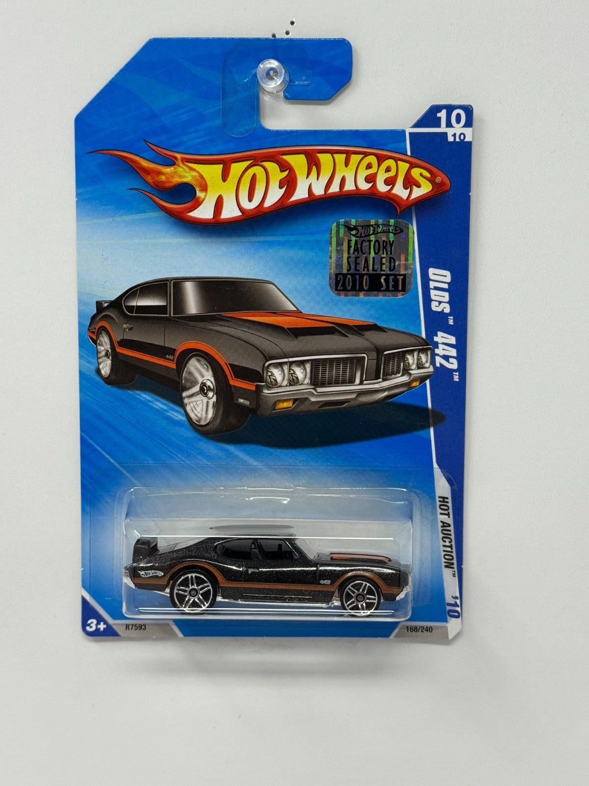 Hot Wheels Hot Auction 1970 Oldsmobile 442 1:64 Diecast Factory Sealed Black