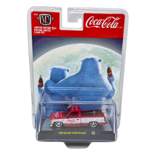 M2 Machines 1990 Chevrolet C1500 Silverado Coca-Cola Polar Bears 1:64 Diecast