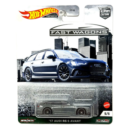 Hot Wheels Premium Fast Wagons 2017 Audi RS 6 Avant 1:64 Diecast