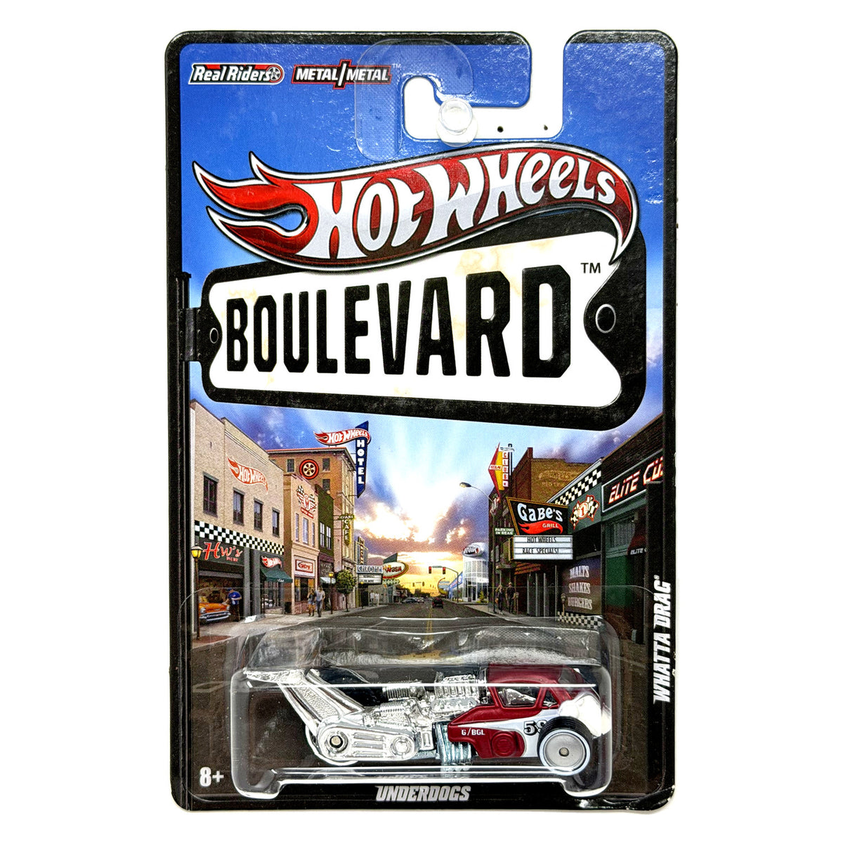 Hot Wheels Boulevard Whatta Drag 1:64 Diecast Real Riders