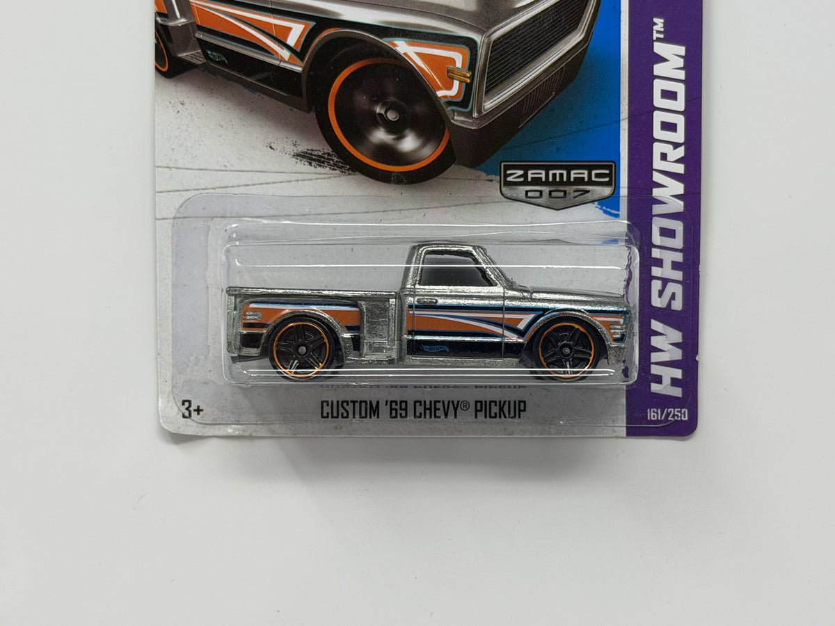 Hot Wheels ZAMAC HW Showroom Custom 1969 Chevy Pickup 1:64 Diecast