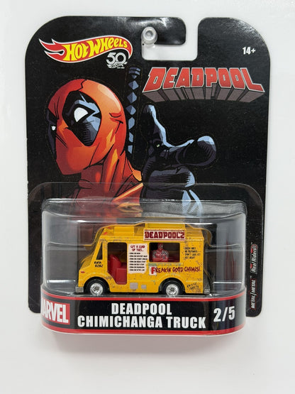 Hot Wheels Retro Entertainment Marvel Deadpool Chimichanga Truck 1:64 Diecast