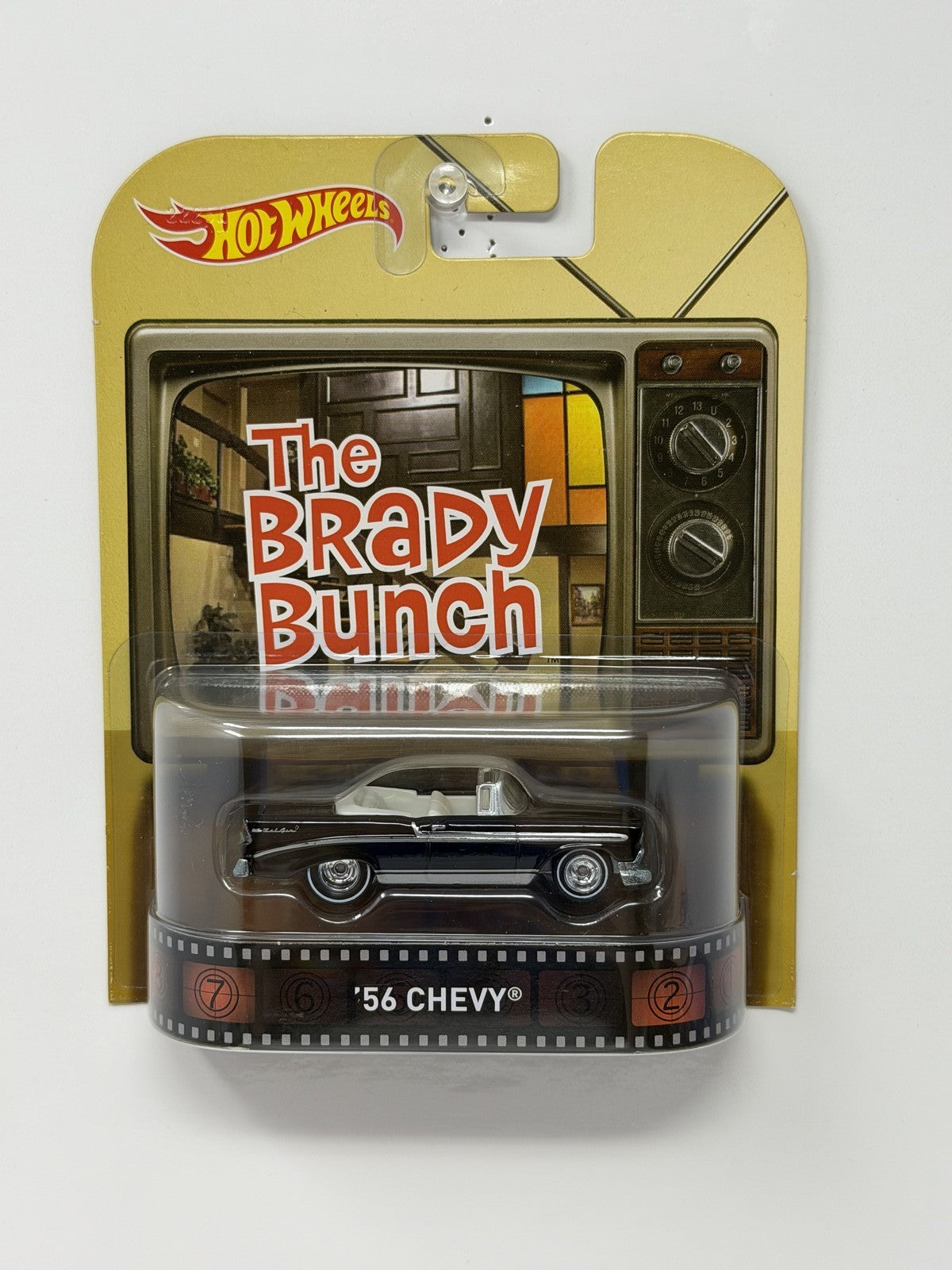 Hot Wheels Retro Entertainment Brady Bunch 1956 Chevy 1:64 Diecast Black
