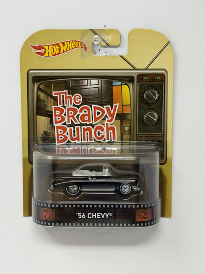 Hot Wheels Retro Entertainment Brady Bunch 1956 Chevy 1:64 Diecast Black