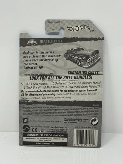 Hot Wheels Heat Fleet ’11 1953 Custom Chevy 1:64 Diecast Factory Sealed