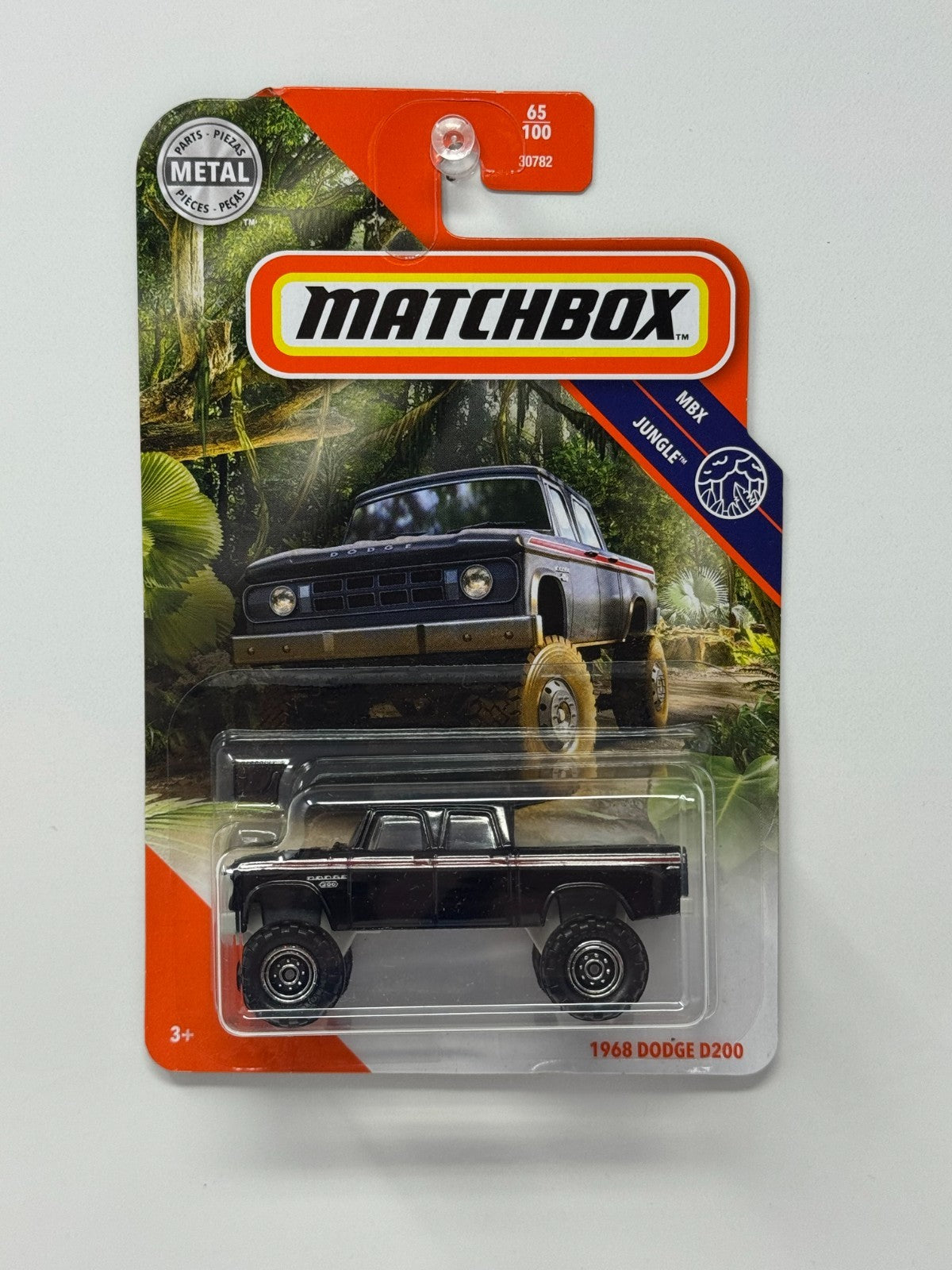 Matchbox MBX Jungle 1968 Dodge D200 1:64 Diecast