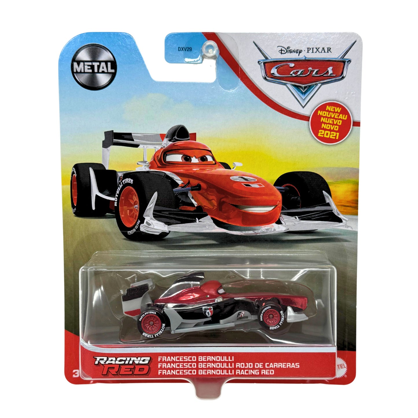 Disney Pixar Cars Francesco Bernoulli Racing Red 2021 Metal 1:55 Diecast