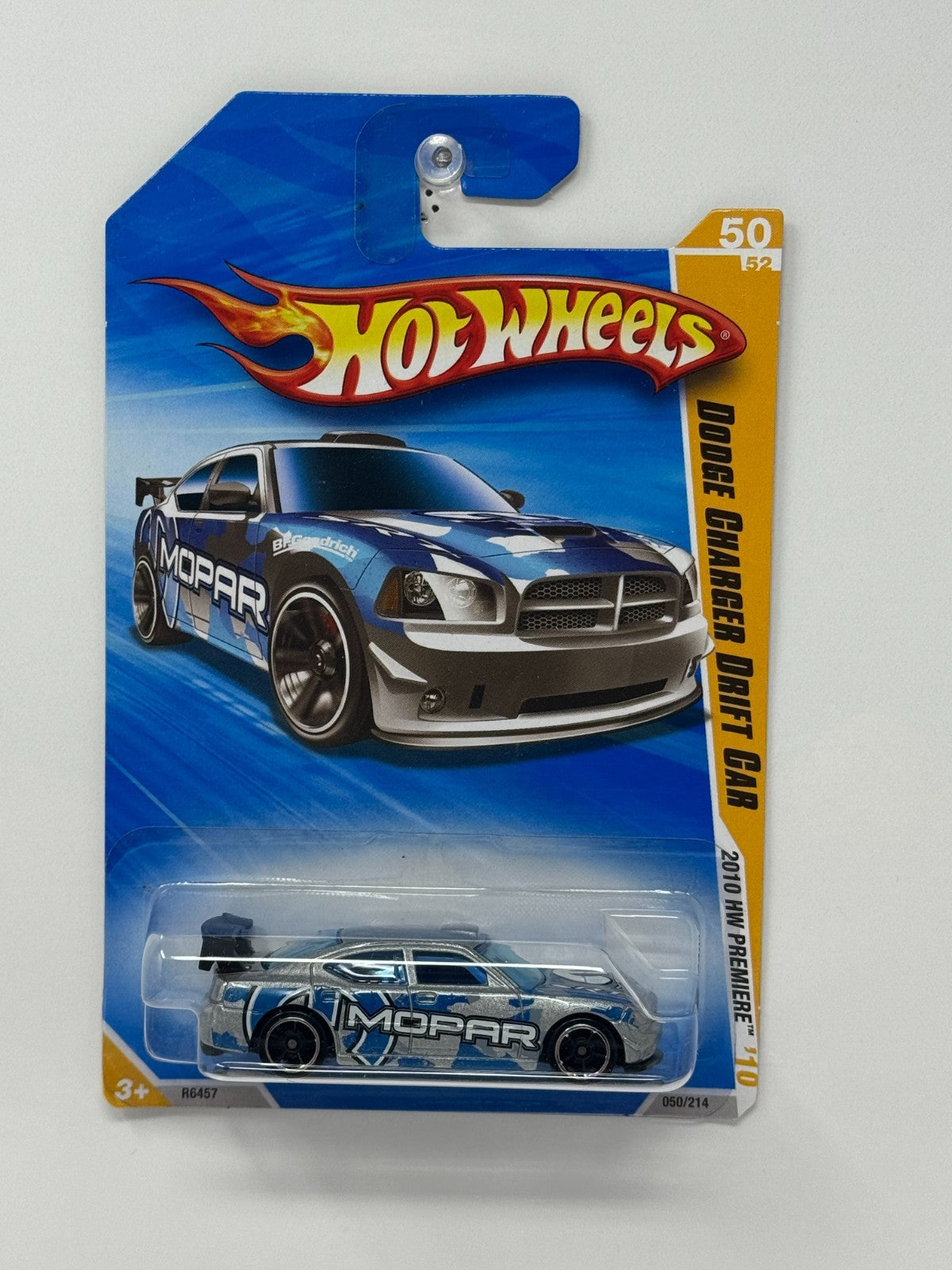 Hot Wheels Premiere Dodge Charger Drift Car 1:64 Diecast Blue Silver