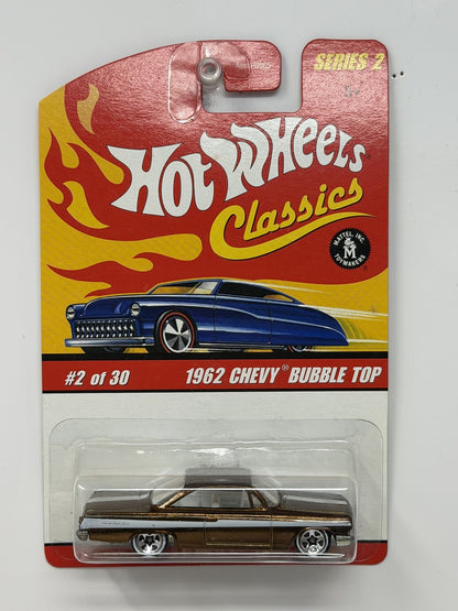 Hot Wheels Classics Series 2 1962 Chevy Bubble Top 1:64 Diecast Gold