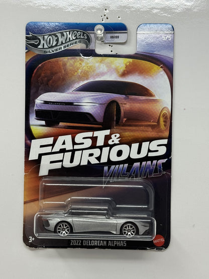Hot Wheels Fast & Furious Villains 2022 DeLorean Alpha5 1:64 Diecast